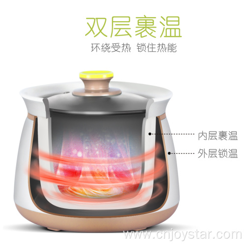 Rice cooker with inner ceramic pot